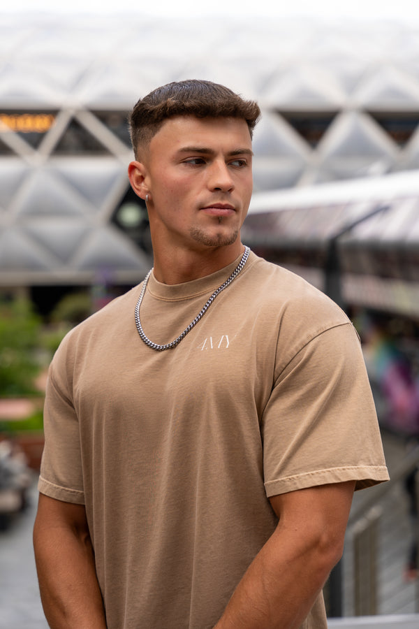 Earned Not Given T-Shirt – Legacy Edition – Stone Brown - Oversized