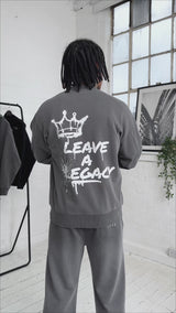 Leave a Legacy Vintage Washed Sweatshirt - Grey