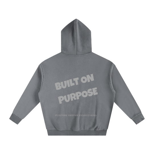 Built on Purpose Hoodie – First Edition Grey - Oversized
